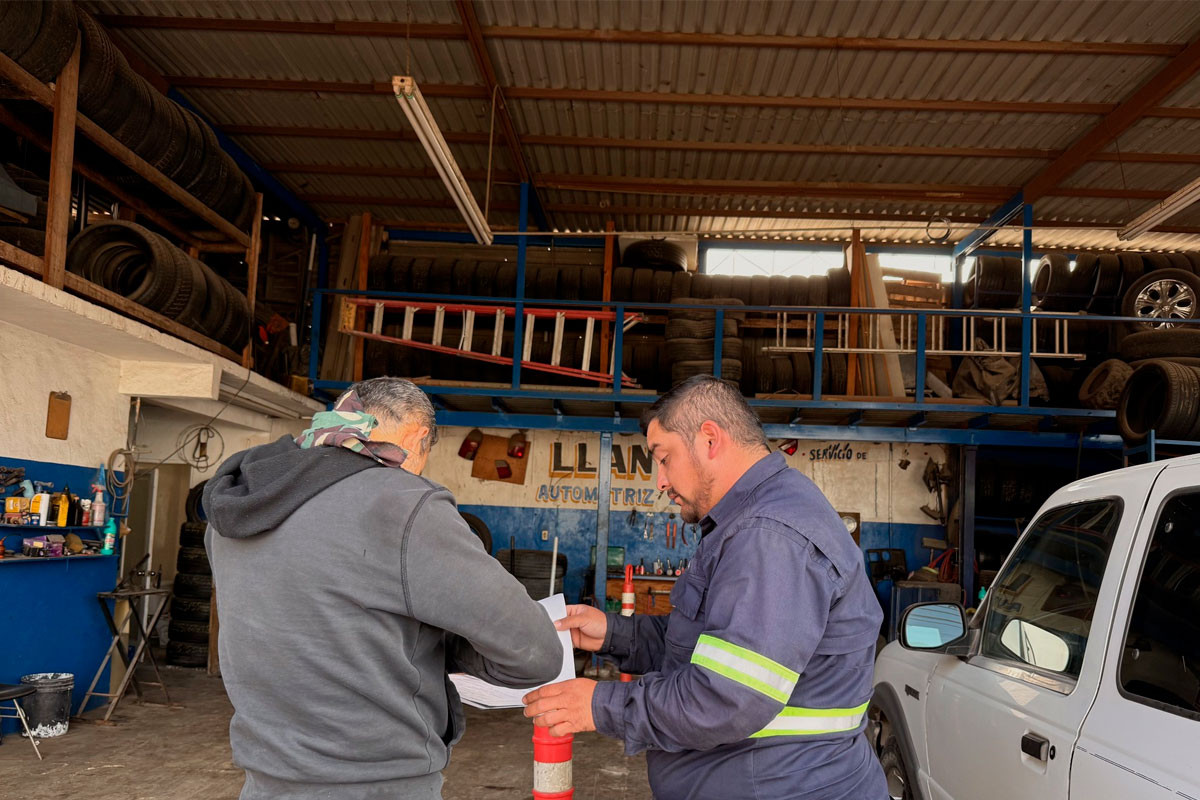 Recolección de llantas en instalaciones del cliente